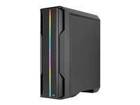 AeroCool Splinter Duo miditower ATX kabinet - sort, hærdet glas billede