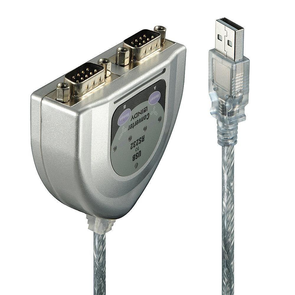 LINDY USB til RS232 konverter – 2 porte