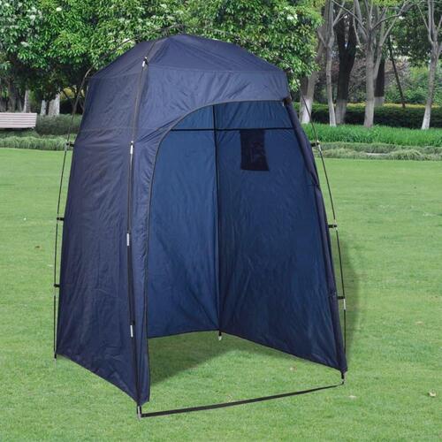 Bærbart campingtoilet med telt 10+10 l