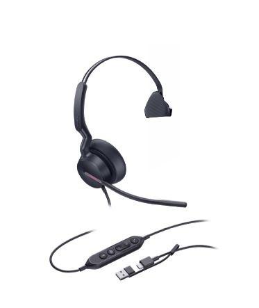 Yealink UH46 Mono USB‑C/USB‑A headset – kablet til kontor og opkald