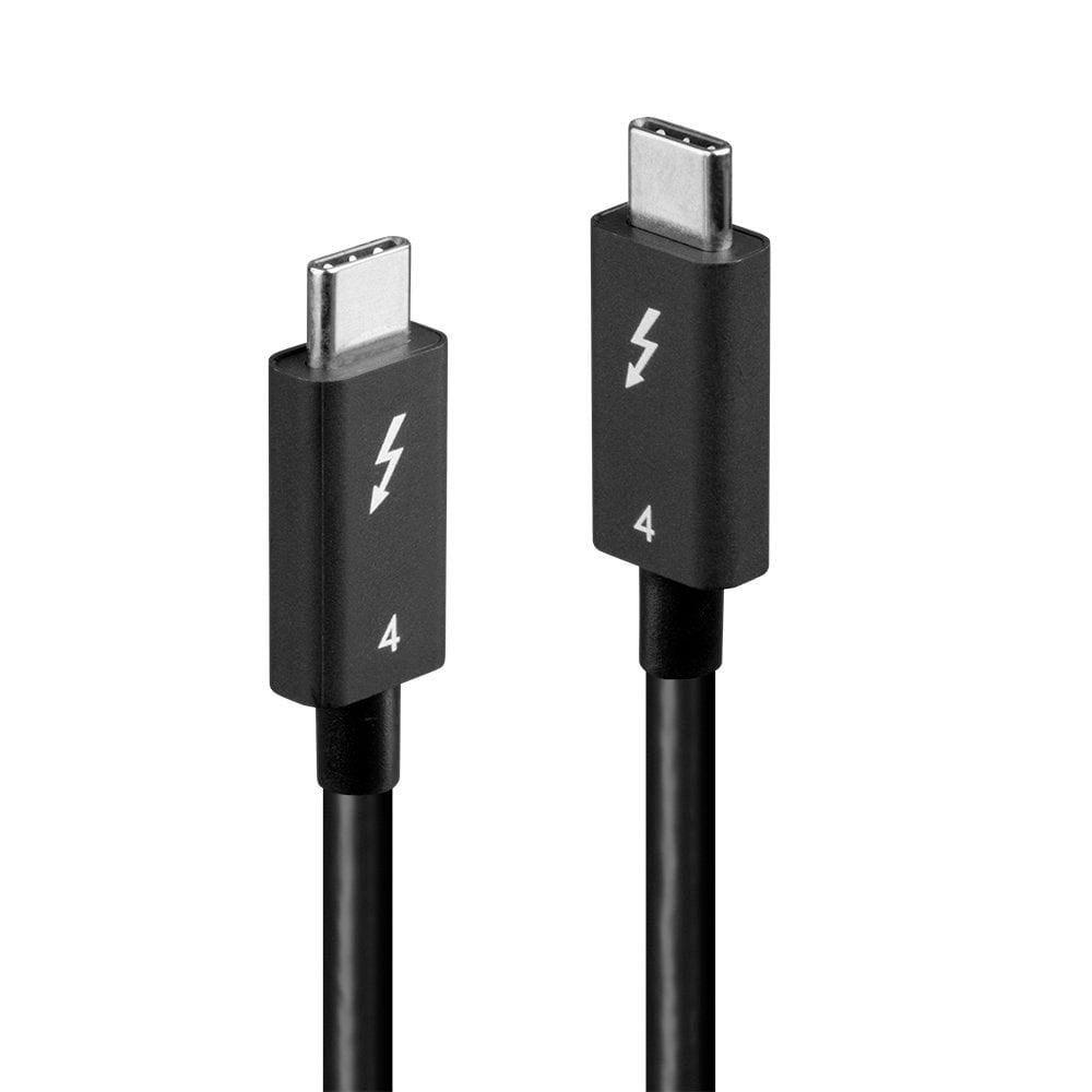 LINDY Thunderbolt 4 kabel 1 m – 40 Gbit/s, passivt, USB‑C til USB‑C billede