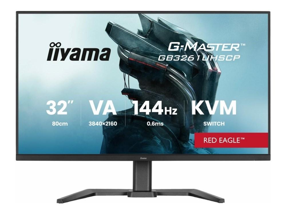 iiyama G-Master GB3261UHSCP Red Eagle 32" 4K gamer-skærm - HDMI, DisplayPort, 2x USB-C billede