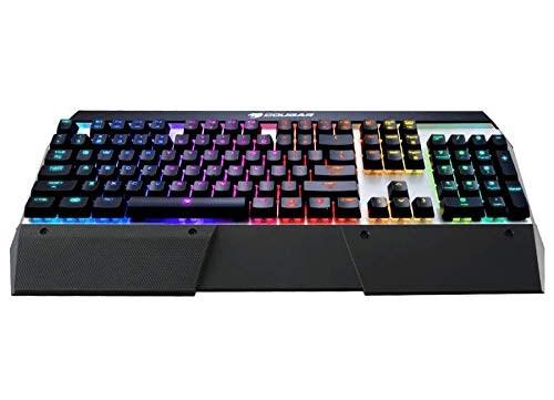 COUGAR CGR-WM1MB-ATR gaming-tastatur - USB, QWERTY, aluminium/sort billede
