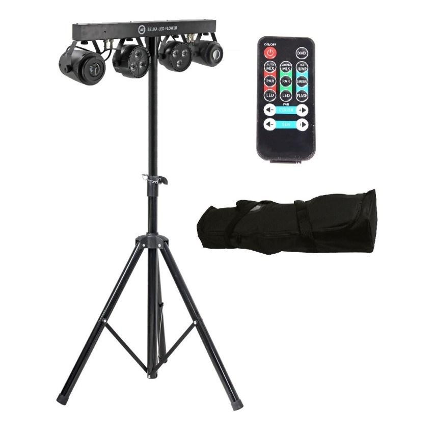 Light4Me Belka LED Flower – komplet lyskit med stativ og fjernbetjening