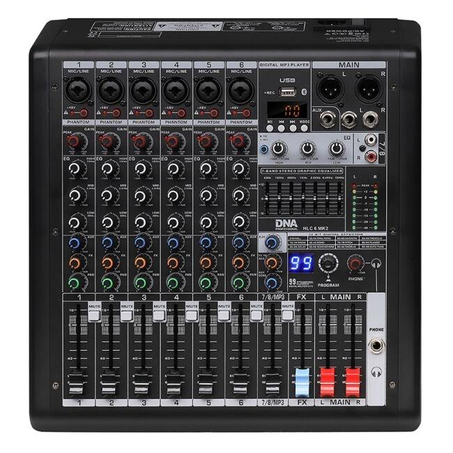 DNA Professional HLC 6 MK2 – analogt mikserbord med 6 kanaler