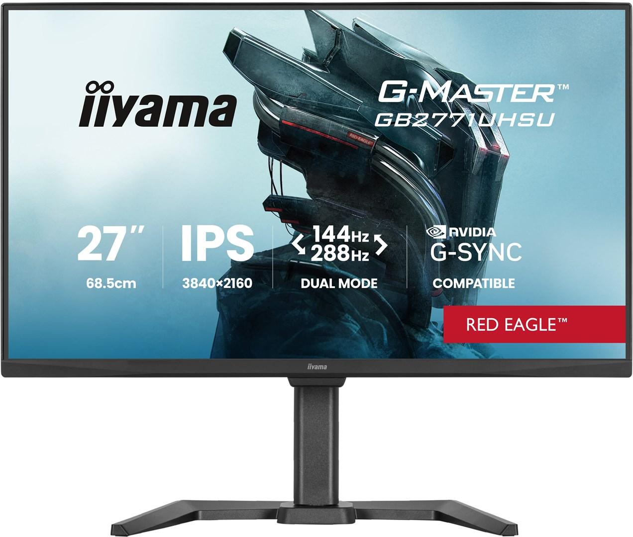 iiyama G-Master GB2771UHSU-B1 27" 4K IPS gaming-skærm - 288 Hz, HDR400, sort billede