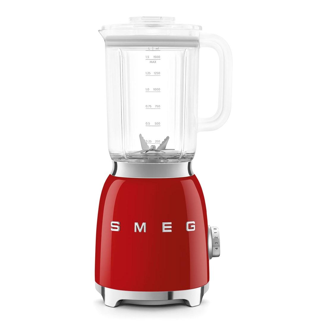 Smeg 50's Style BLF03RDEU Blender Autorengøringsfunktion Smoothie-funktion Isknuserfunktion Grøn smoothiefunktion Rød