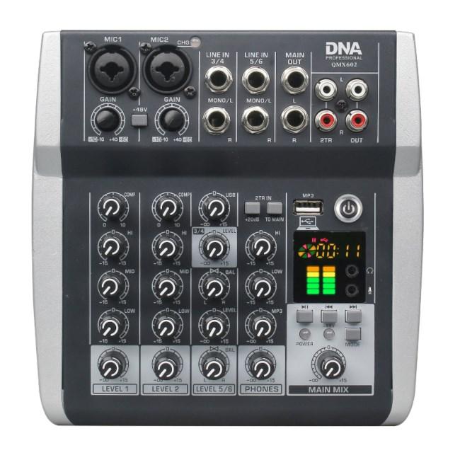 Denon DNA QMX602 analog mixer – 6 kanaler, blå