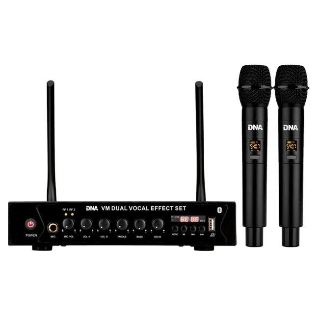 DNA VM Dual Vocal Effect Set – trådløst mikrofonsæt med 2 håndholdte mikrofoner