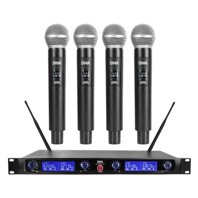 DNA Professional WM4 Vocal Set – trådløst mikrofon­sæt med 4 håndholdte