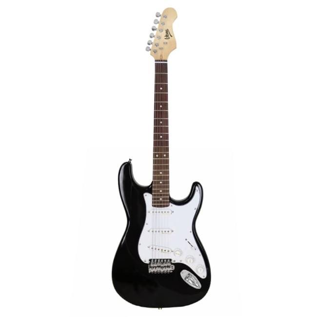 V-Tone EST 22 BK elguitar - Stratocaster-stil, sort/hvid