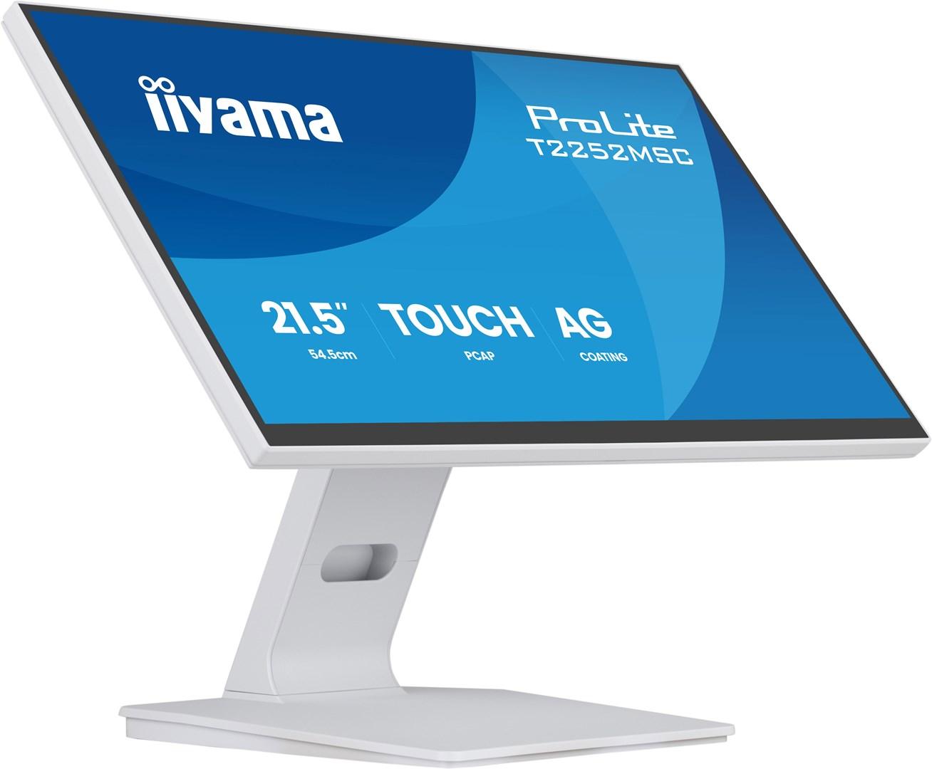 iiyama ProLite T2252MSC-W2AG 21,5" Full HD touchskærm - Hvid billede