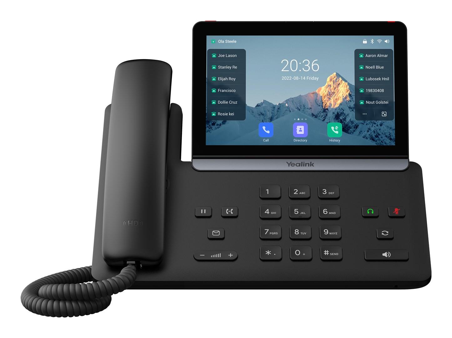 Yealink SIP-T88W IP-bordtelefon med 7" touchskærm billede