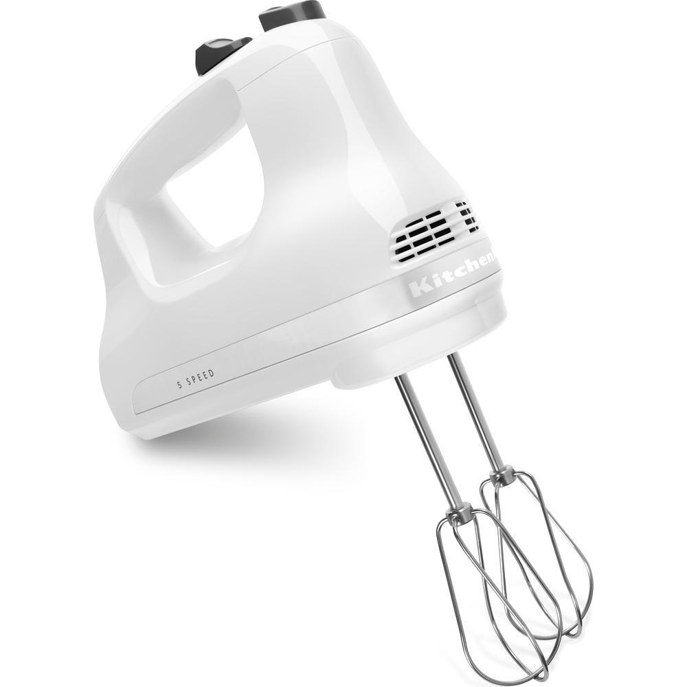 KitchenAid 5KHM5110 - håndmixer 85 W, hvid (5 hastigheder)