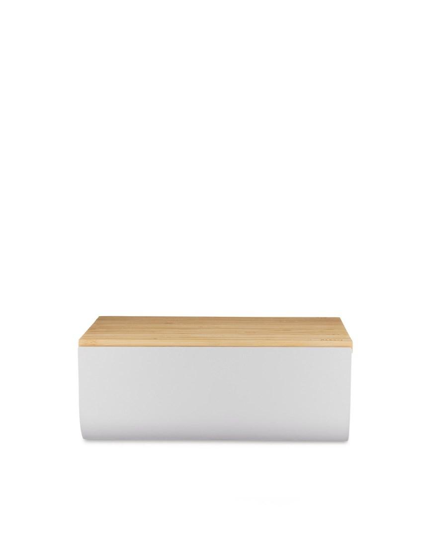 Alessi BG03 R Mattina brødkasse, stål, bambustræ, rød, one size