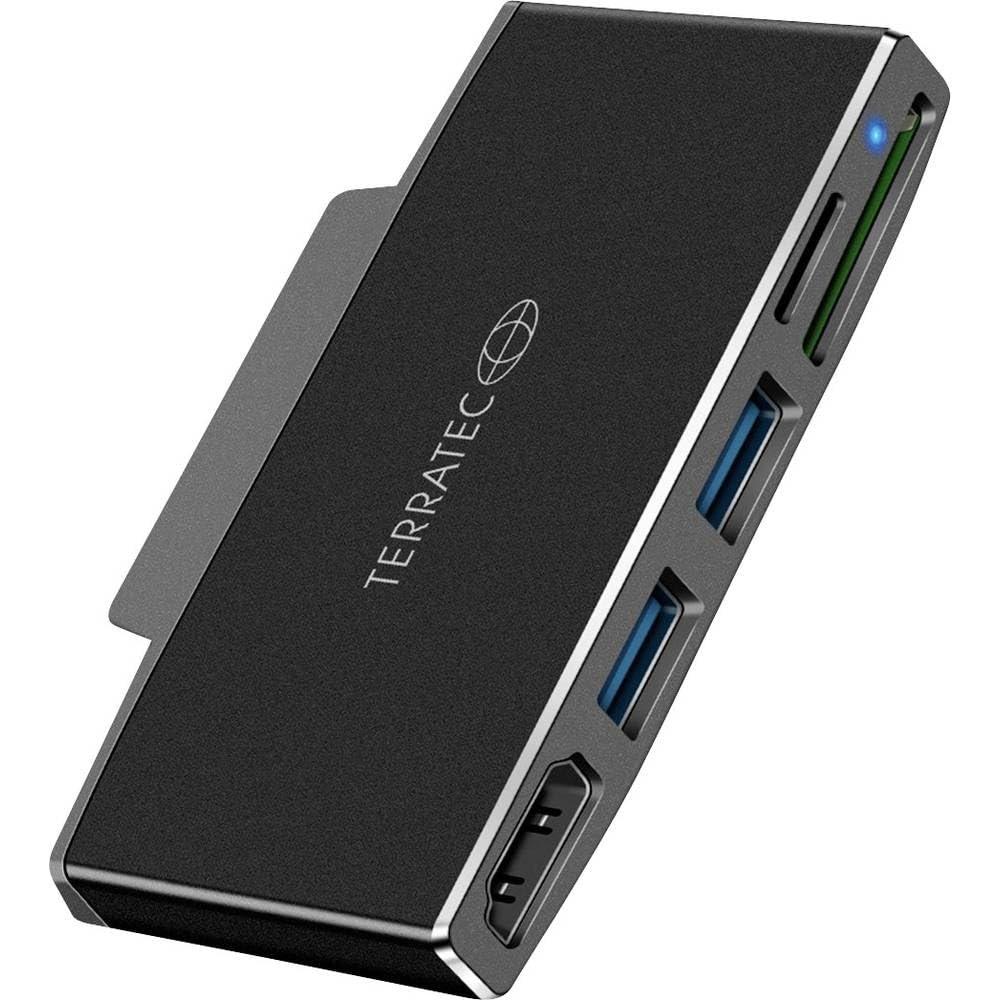 Terratec CONNECT Go1 - multiport USB-adapter, sort