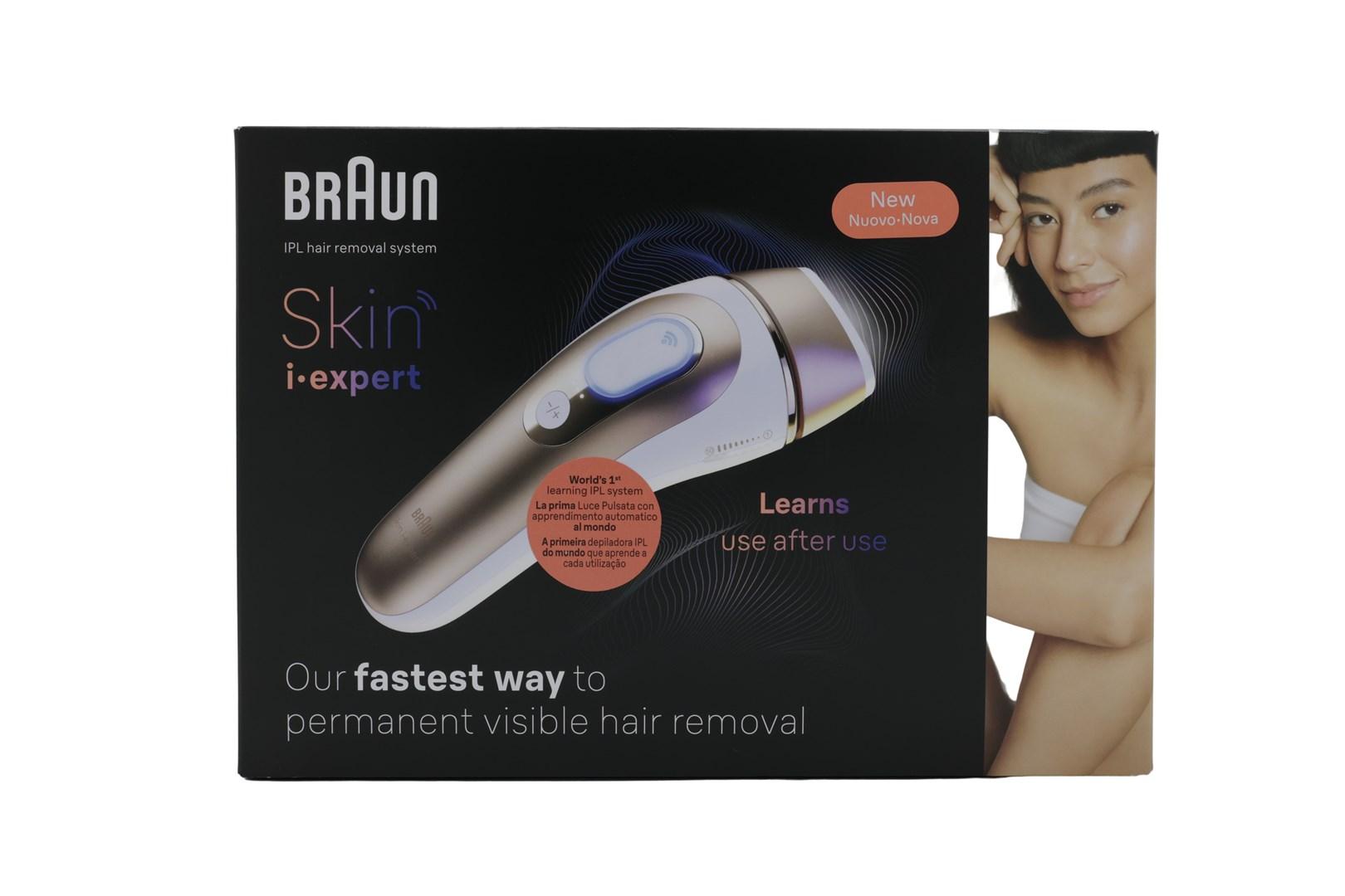 Braun Silk-expert Pro PL7249, Intenst pulserende lys (IPL), Guld, Hvid, Vekselstrøm, 100 - 240 V, 50 - 60 Hz, 224 mm