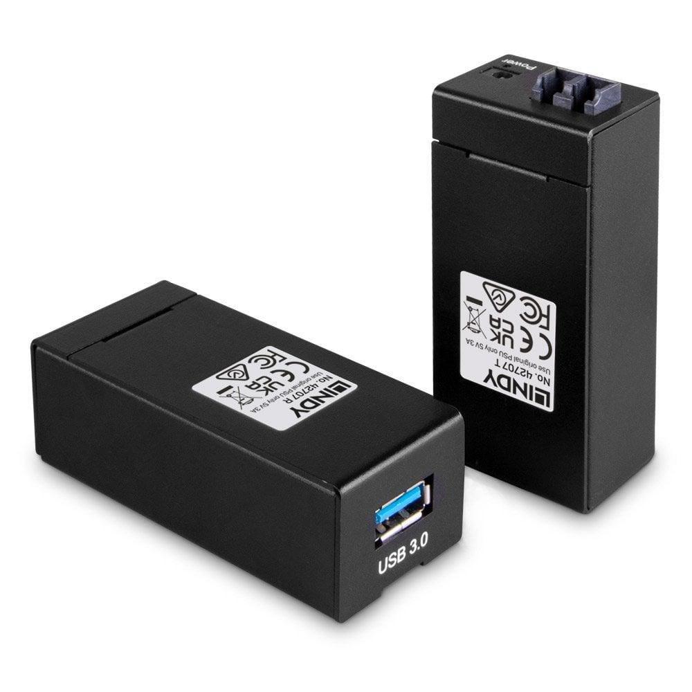 LINDY USB 3.1/3.0 fiberoptisk extender – op til 400 m