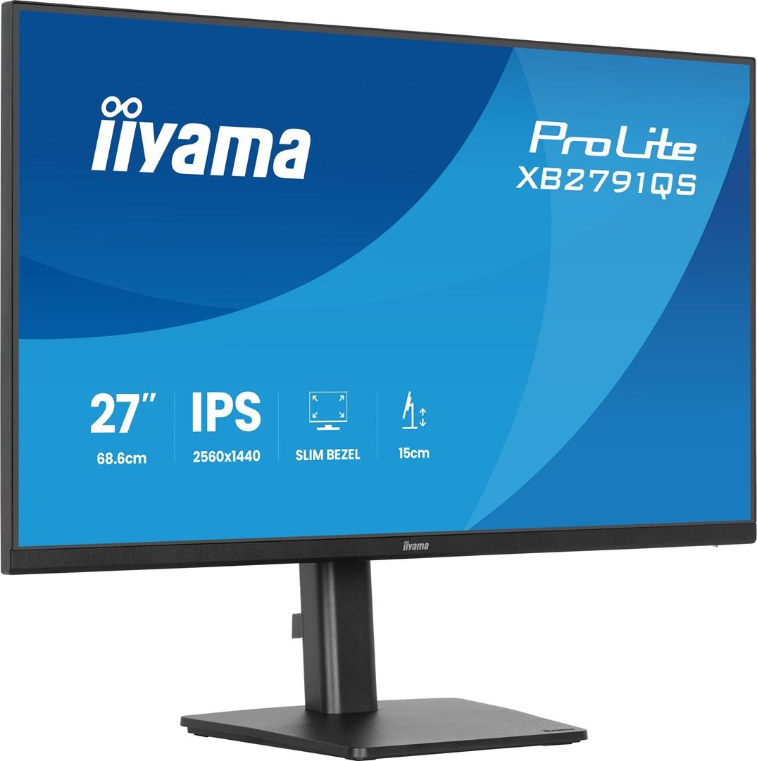 iiyama ProLite XB2791QS-B1 27" IPS skærm - Quad HD (2560 × 1440), sort billede