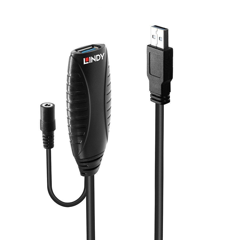 LINDY USB 3.0 aktiv forlængerkabel – 10 m billede