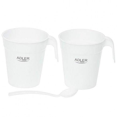 Adler AD 1381 elkedel 0,5 l - hvid, trådløs