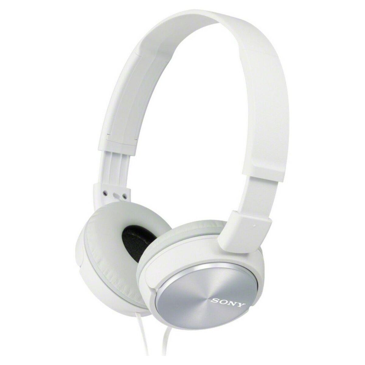 Sony MDR-ZX310AP headset med mikrofon - hvid billede