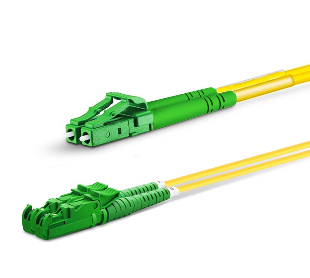 EQUIP E2000/APC til LC/APC fiberkabel OS2, singlemode, duplex - 7,0 m
