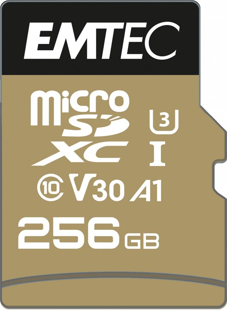EMTEC SpeedIN Pro microSDXC 256 GB UHS-I U3 V30 A1 - Class 10 hukommelseskort billede