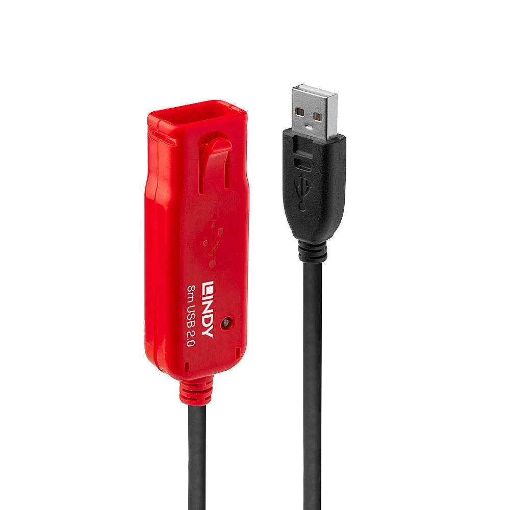 LINDY 8 m USB 2.0 Active Extension Pro - aktiv USB-forlængerkabel billede