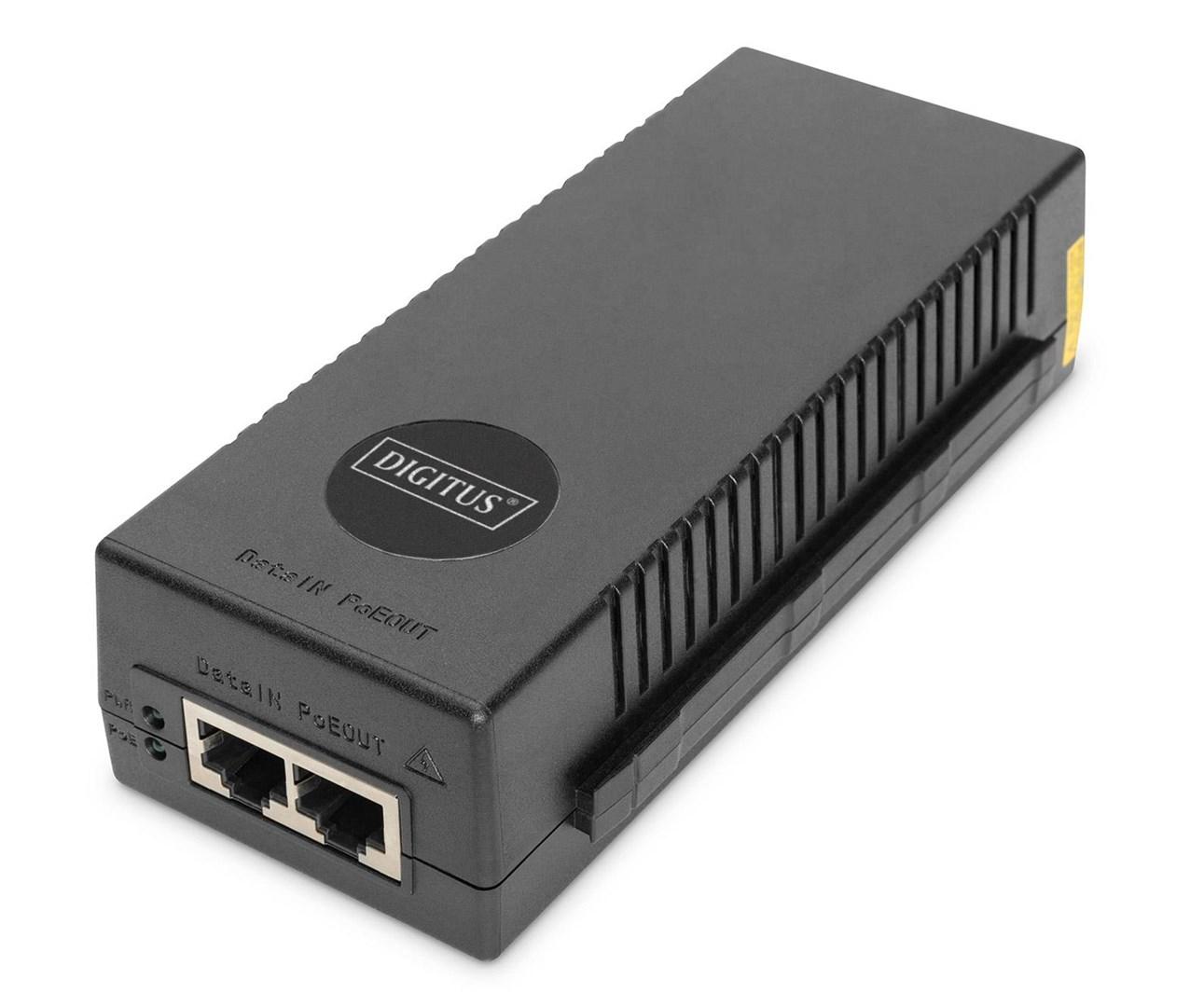 DIGITUS DN-95108 10 Gigabit Ethernet PoE+ injektor (802.3at, 30 W) billede