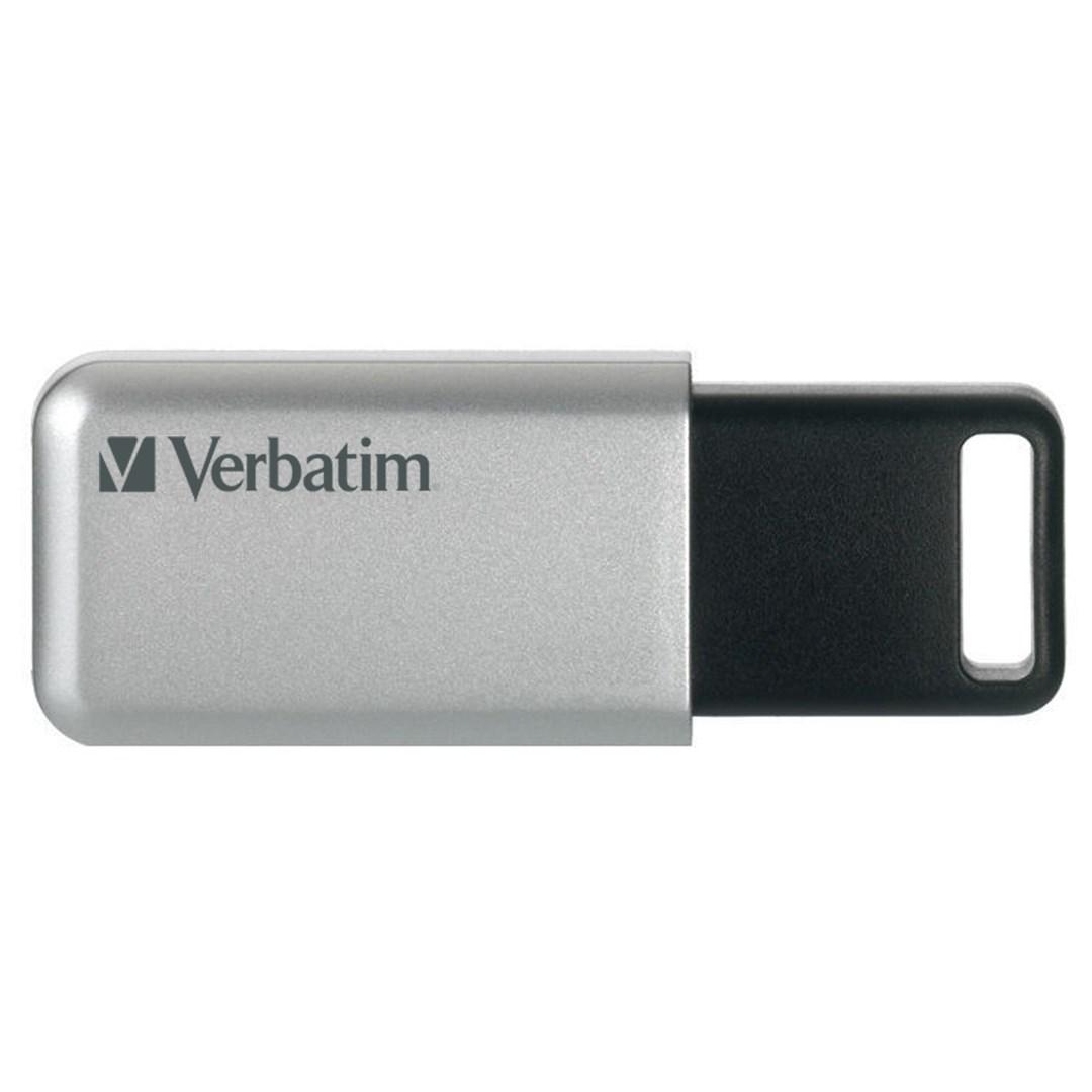 Verbatim Secure Pro USB 3.0 flashdrev 16 GB - Sølv billede