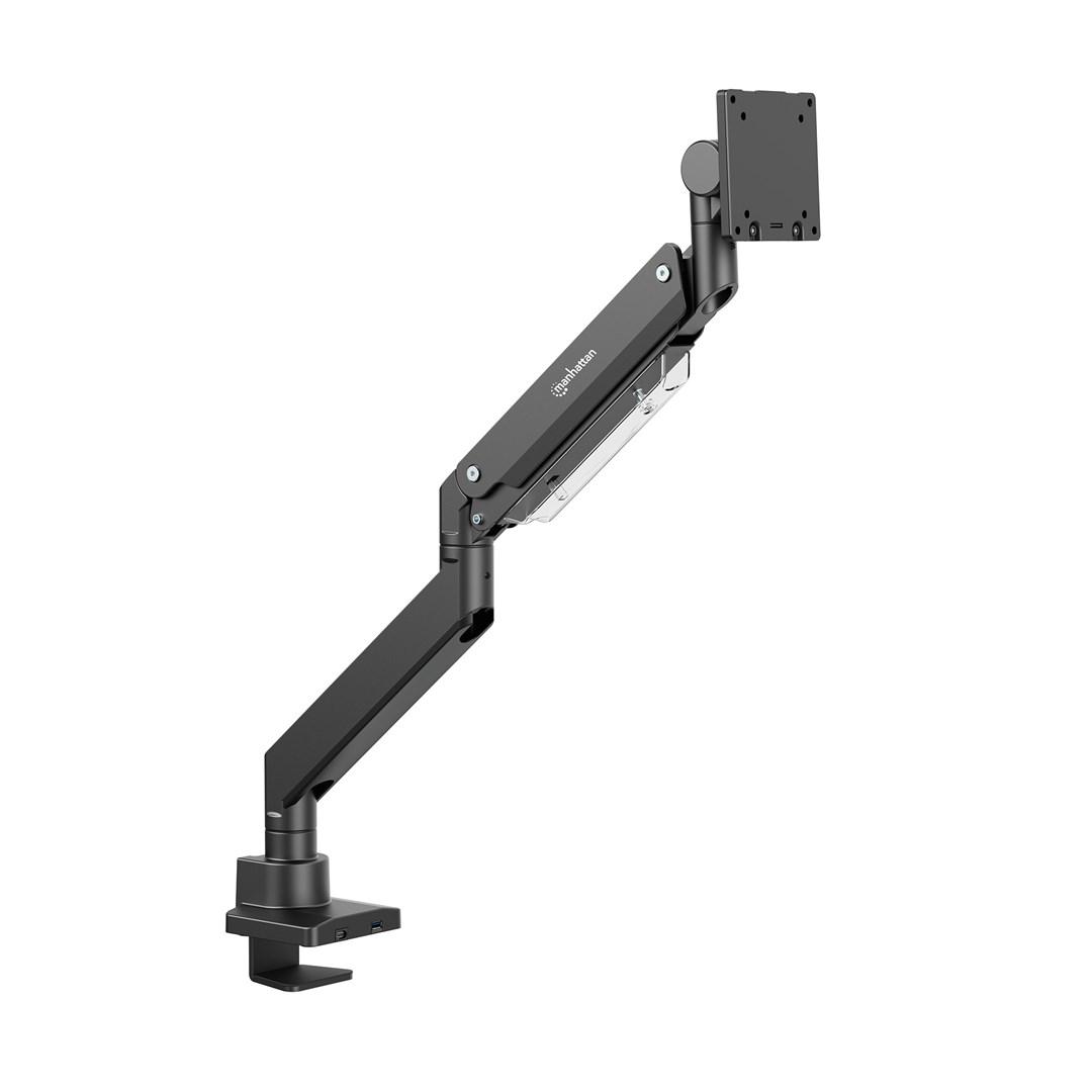 Manhattan skrivebordsarm til 1 skærm 17–57" – 27 kg, USB-hub billede