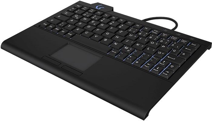 KeySonic KSK-3210ELU tastatur med touchpad – USB, tysk QWERTZ, sort