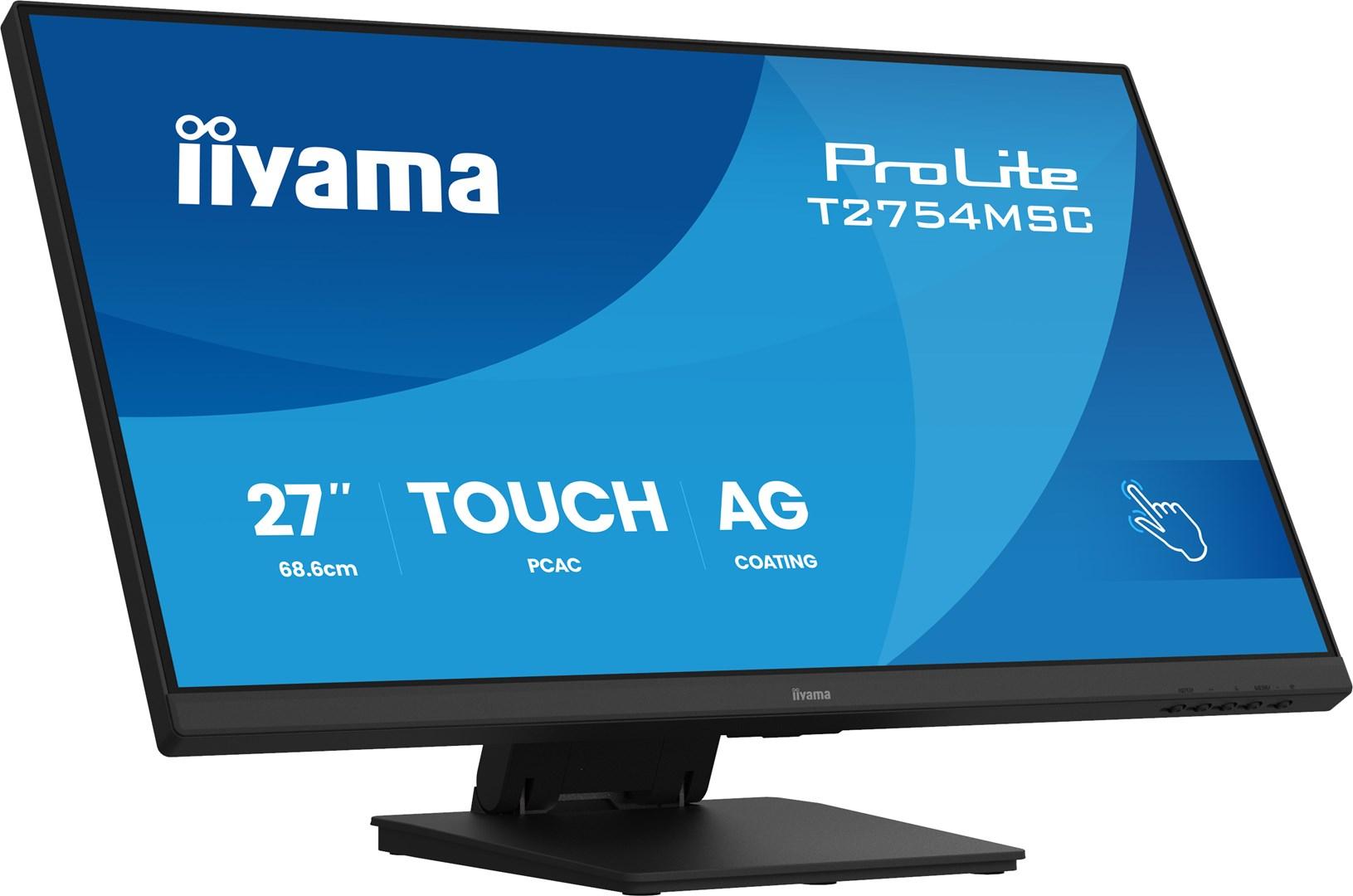 iiyama ProLite T2754MSC-B2AG 27" Full HD touchskærm - IPS, 10 touchpunkter, sort billede
