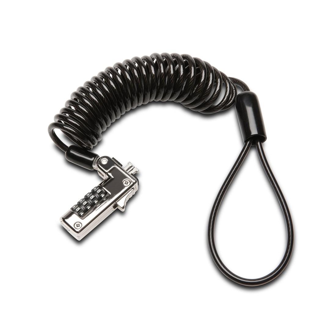 Kensington Slim NanoSaver bærbar kombinationslås - spiralkabel 1,8 m billede