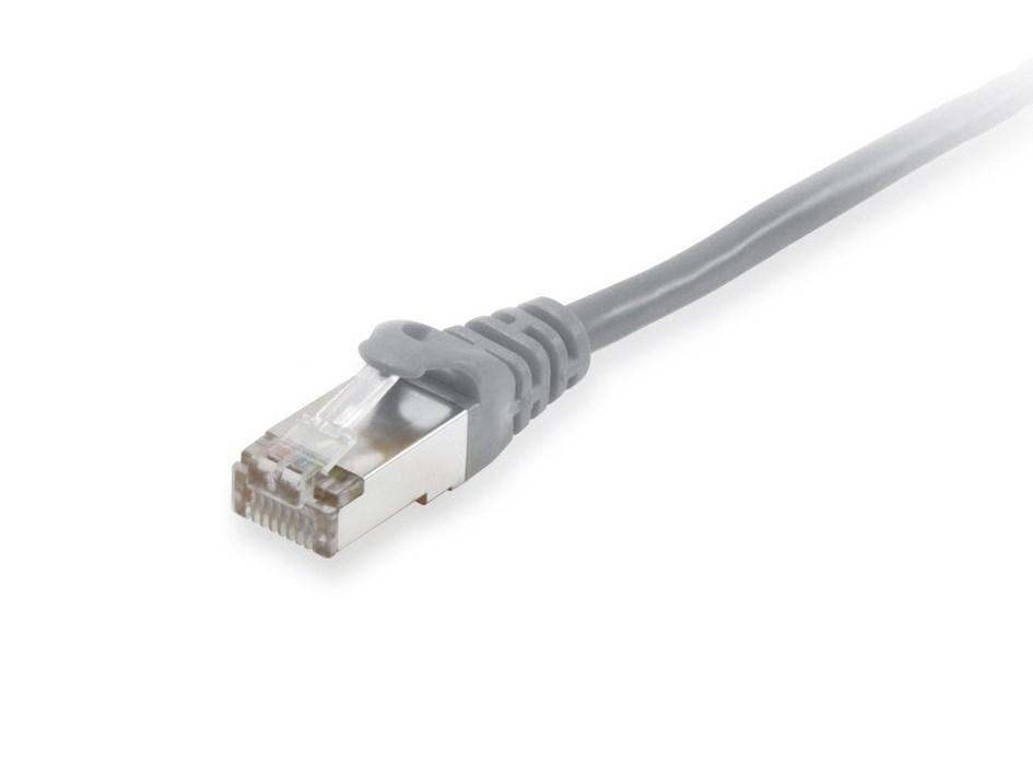 EQUIP patchkabel Cat6A S/FTP – 30 m, grå, 2×RJ45, LSZH