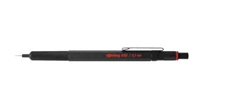 rOtring 1904443 - mekanisk blyant 0,5 mm HB, sort metal billede