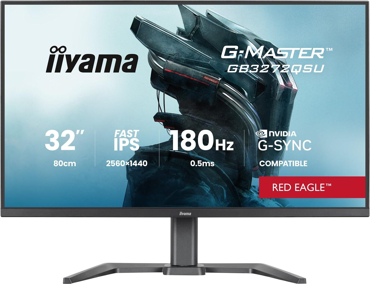 iiyama G-Master GB3272QSU-B1 32" gaming skærm - QHD, 180 Hz, Fast IPS, sort billede
