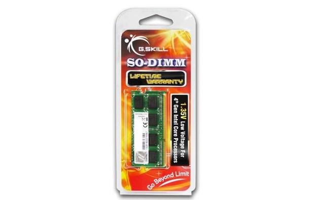 G.Skill 8 GB DDR3-1600 SO-DIMM - 1,35 V laptop RAM billede