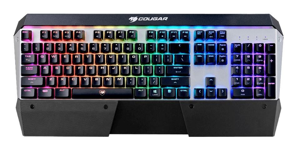 COUGAR ATTACK X3 RGB mekanisk gaming-tastatur - QWERTZ (tysk), sort/sølv