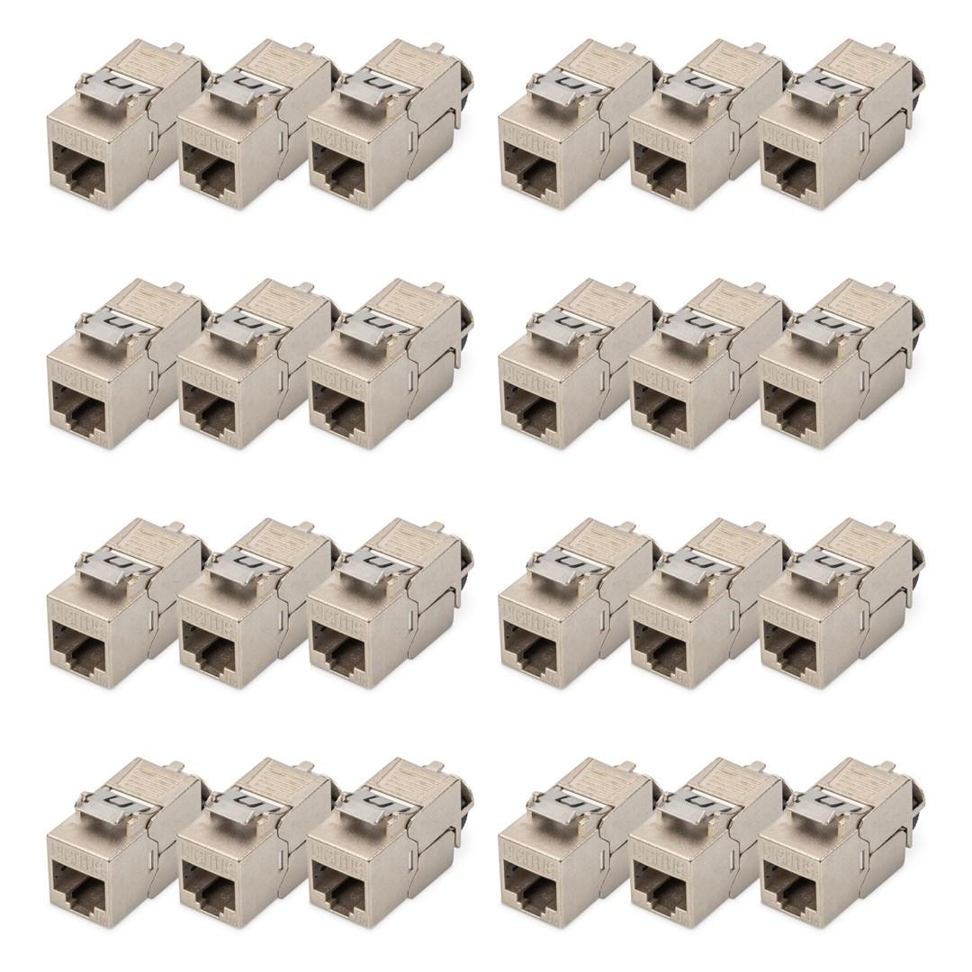DIGITUS Cat 6A keystone-modul, skærmet - sæt med 24 billede