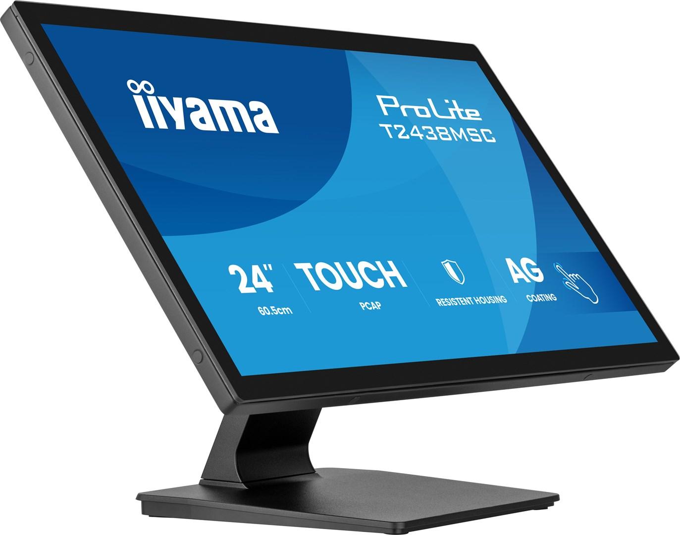 iiyama ProLite T2438MSC-B2 23,8" Full HD LED touchskærm – Sort billede
