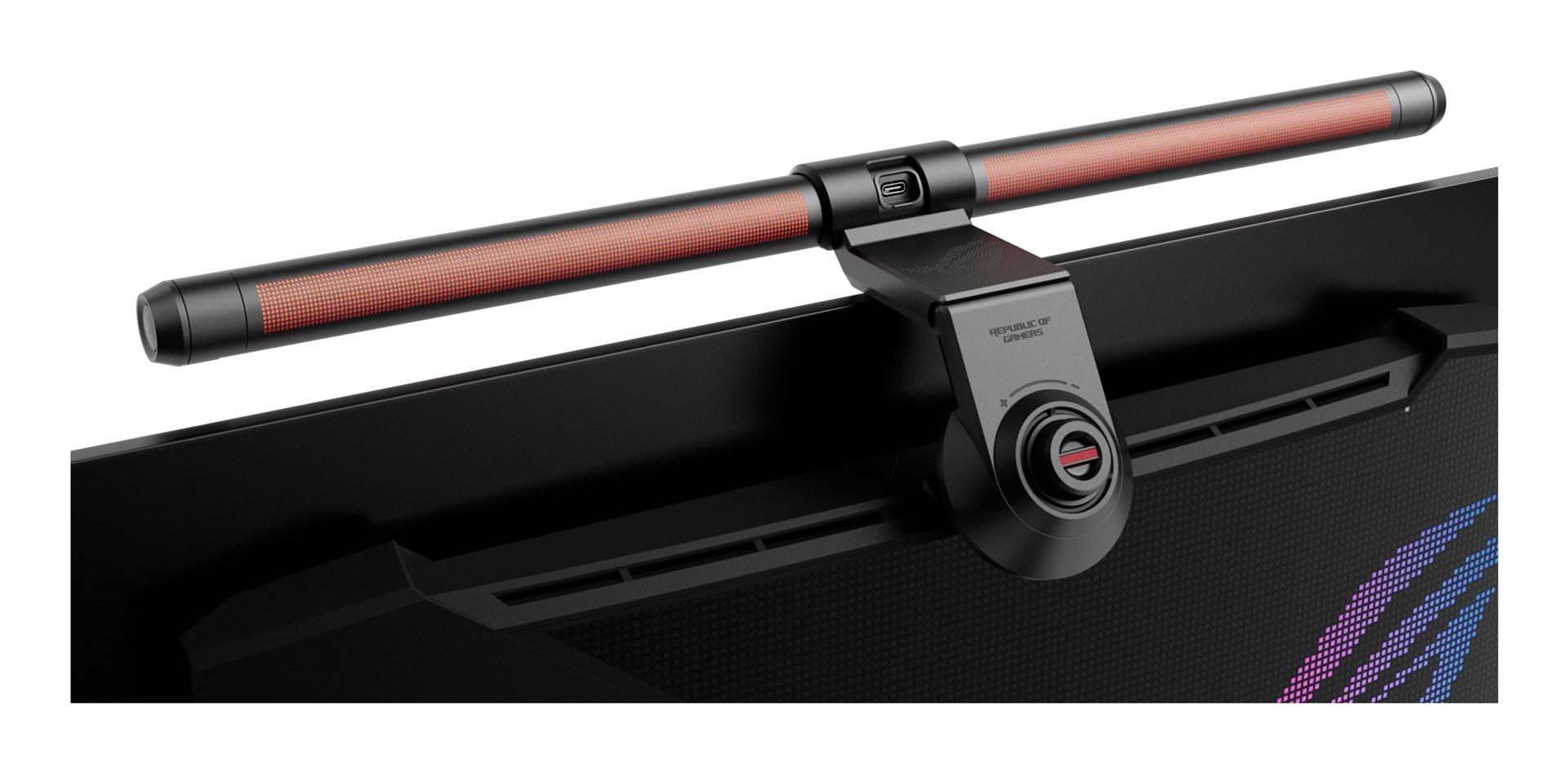 ASUS ROG ALB01 skærmlampe - sort USB-lys til monitor billede