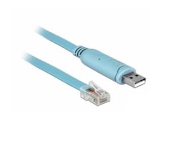 DELOCK 63289 USB til RJ-45 konsolkabel - 3 m, blå billede