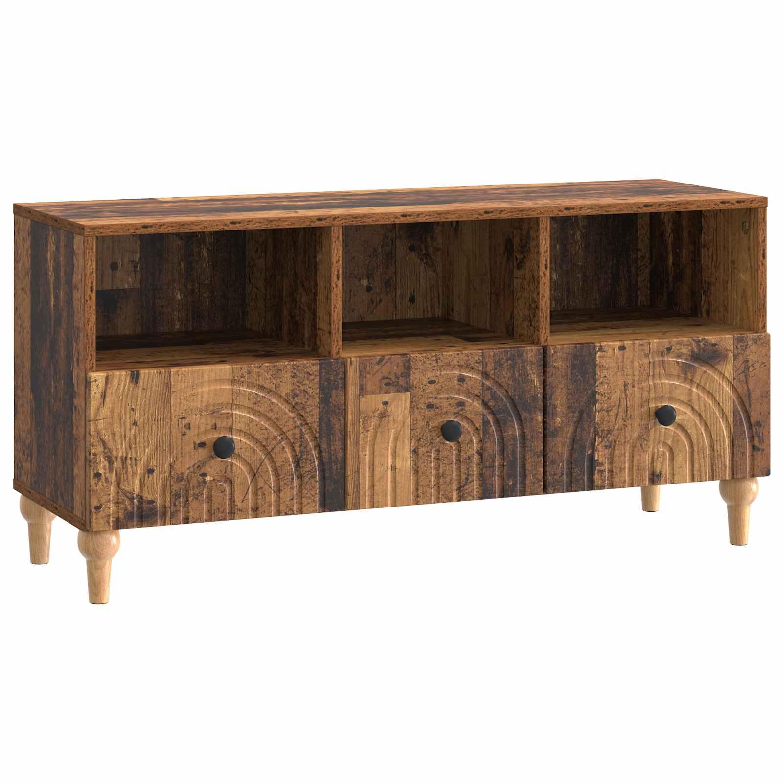 TV-skab Gammelt træ 102 x 34,5 x 50 cm Konstrueret træ