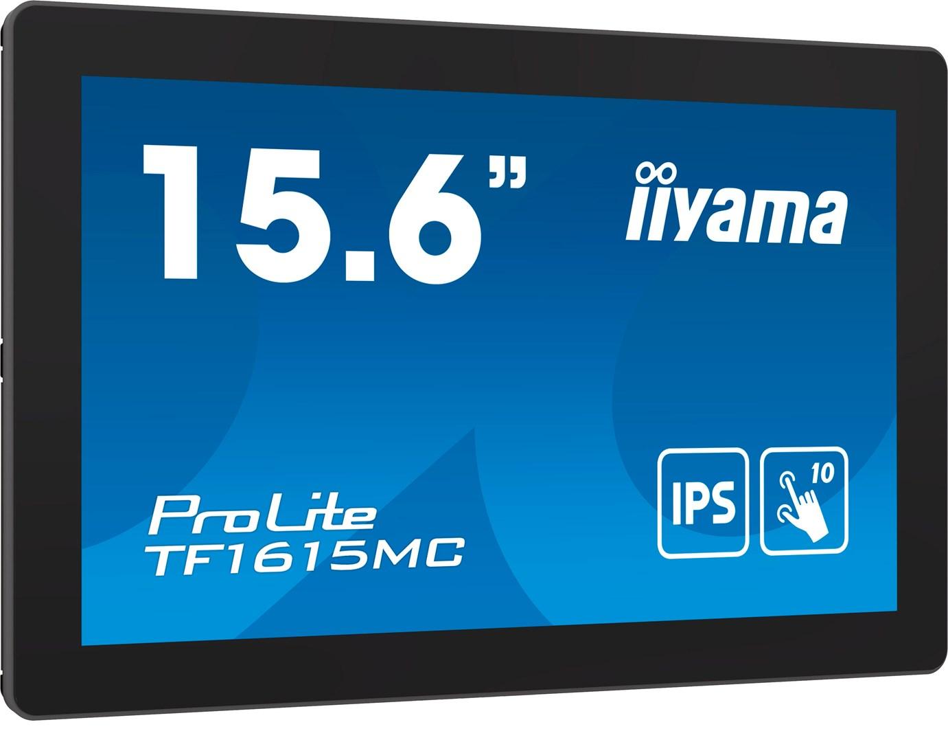iiyama ProLite TF1615MC-B1 15,6" Full HD touchskærm (IPS) - sort billede