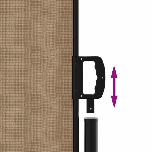 Sammenrullelig sidemarkise 200×300 cm - gråbrun
