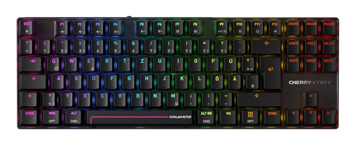 Cherry MX 8.2 Pro TKL DualMaster - trådløst gaming-tastatur (USB, RF, Bluetooth) QWERTZ, sort billede
