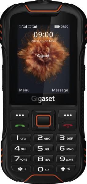 GIGASET GLX 8 PLUS schwarz orange 6,1 cm 2,4 Zoll Display 2500 mAh Akku IP68 2 MP Kamera Dual-SIM Bluetooth Taschenlampe UKW Radio