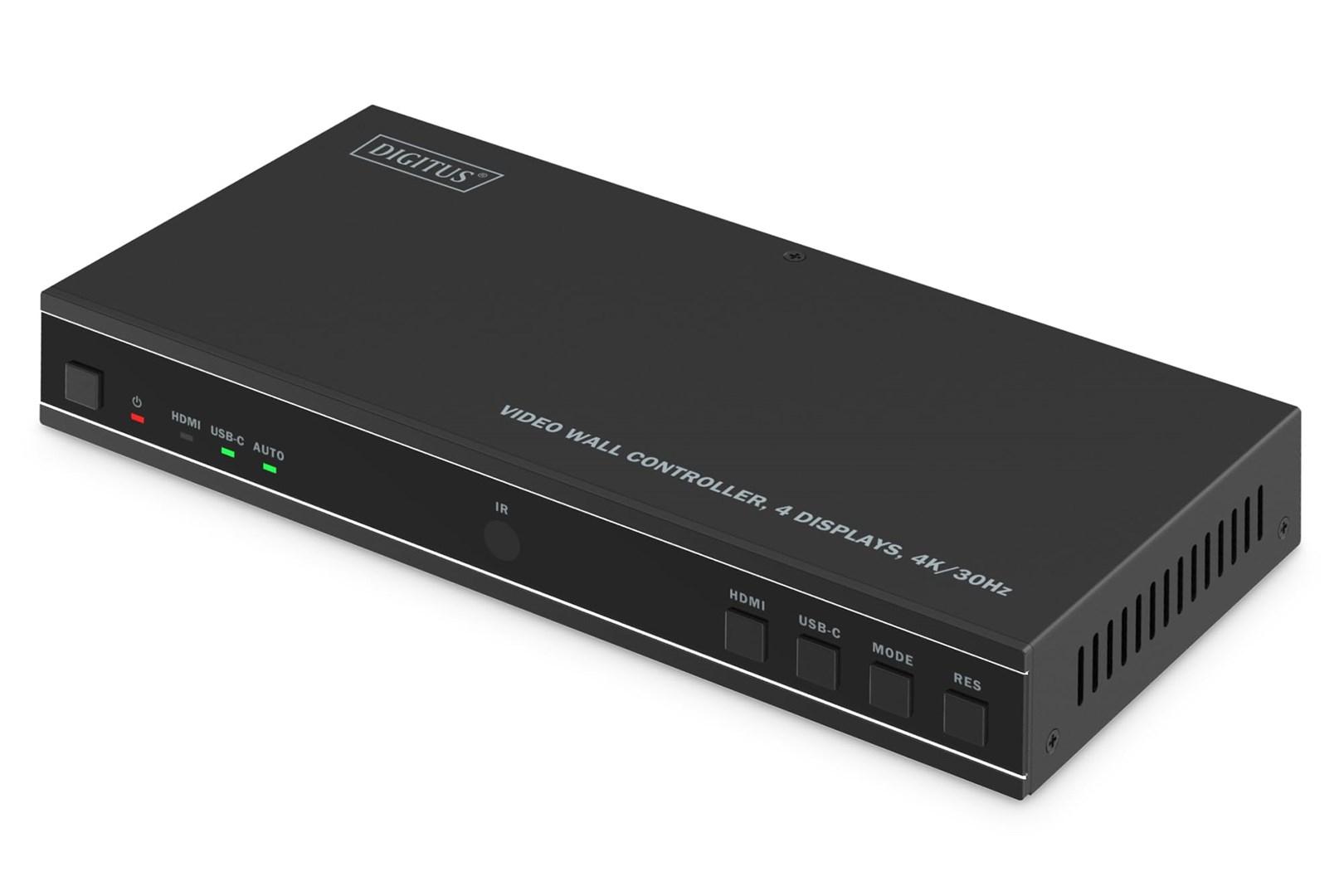 DIGITUS videovæg-controller til 4 skærme - 4K/30 Hz billede
